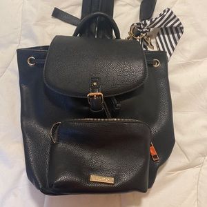 Aldo black mini backpack bag